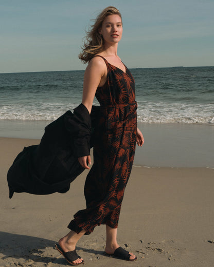 Universal Standard Promenade Linen Blend Jumpsuit - Bohem Print