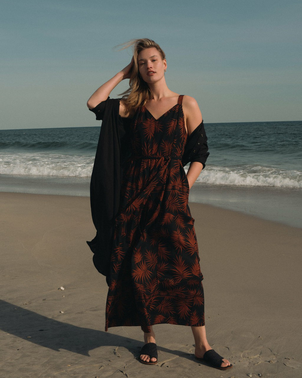 Universal Standard Promenade Linen Blend Jumpsuit - Bohem Print