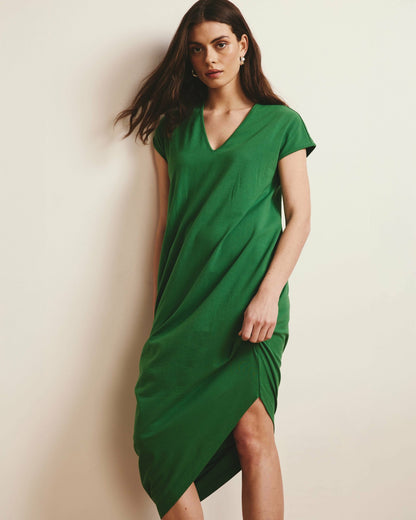 Universal Standard Iconic Geneva V-Neck Dress - Clover