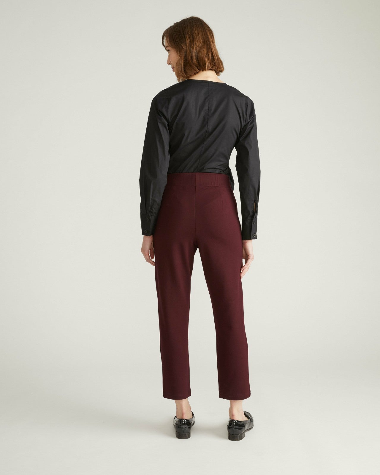 Universal Standard Smart Signature Ponte Pants - Black Cherry