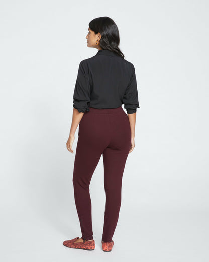 Universal Standard Moro Pocket Signature Ponte Pants - Black Cherry