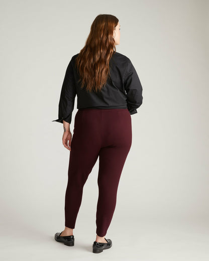 Universal Standard Minimalist Moro Pocket Signature Ponte Pants - Black Cherry