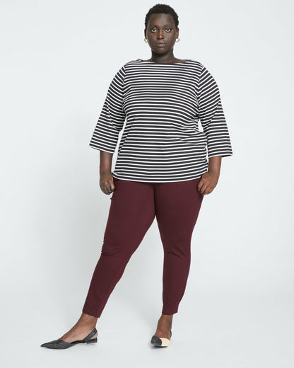 Universal Standard Minimalist Moro Pocket Signature Ponte Pants - Black Cherry