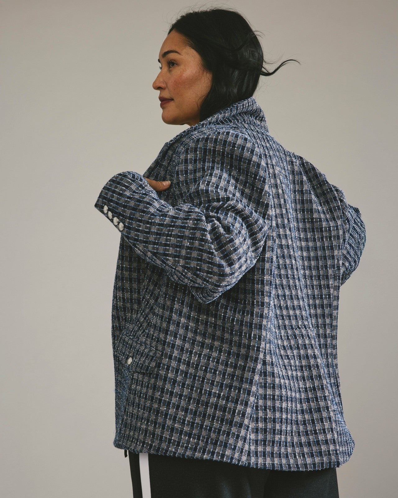 Universal Standard 4 Pocket Ponte Blazer - French Tweed