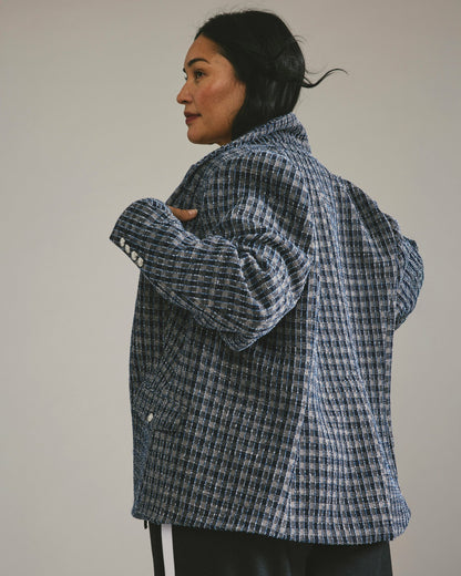 Universal Standard 4 Pocket Ponte Blazer - French Tweed
