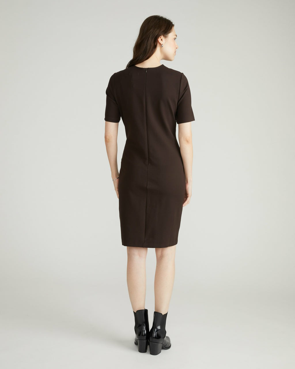 Universal Standard Envelope Neck Ponte Dress - Espresso