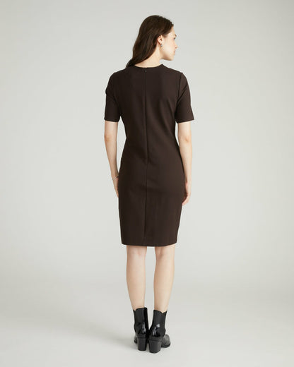 Universal Standard Envelope Neck Ponte Dress - Espresso