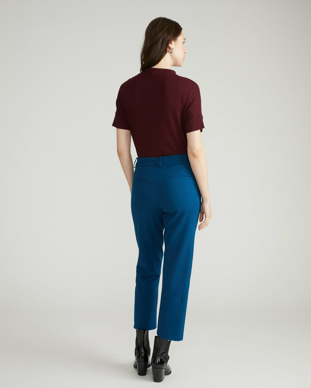 Universal Standard Cigarette Ponte Pants - Deep Teal