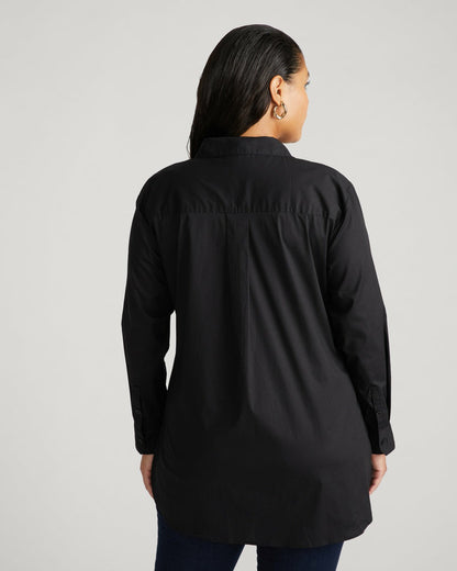 Universal Standard The Artist Poplin Shirt - Black