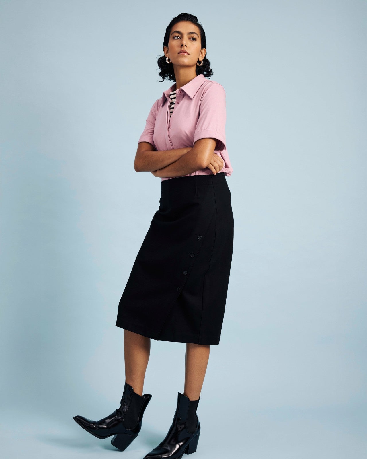 Universal Standard Anya Ponte Skirt - Black