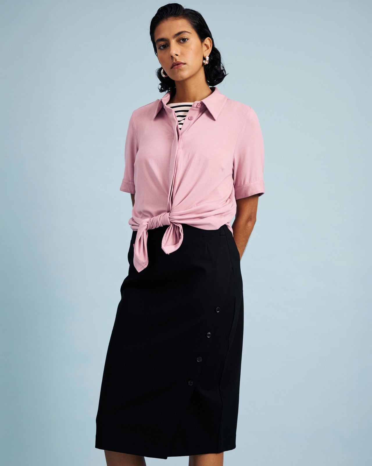 Universal Standard Anya Ponte Skirt - Black