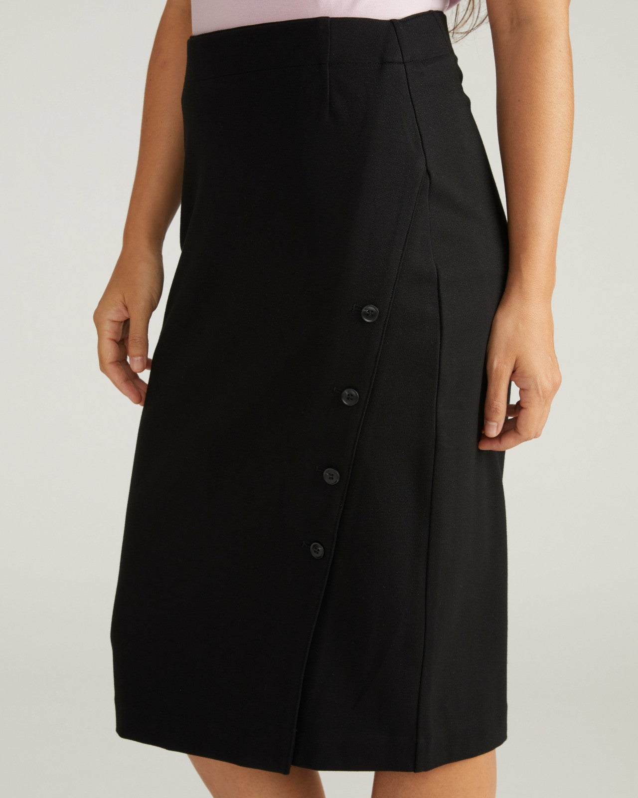 Universal Standard Anya Ponte Skirt - Black