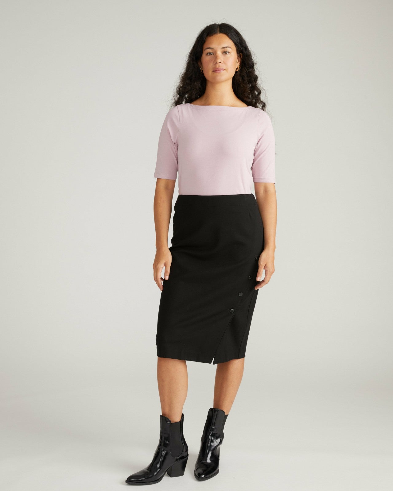 Universal Standard Anya Ponte Skirt - Black