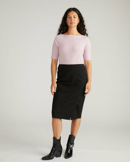 Universal Standard Anya Ponte Skirt - Black