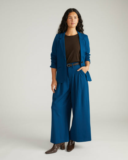 Universal Standard Palais Wide Leg Ponte Pants - Deep Teal