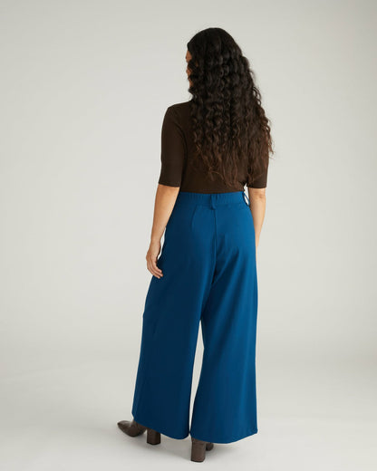 Universal Standard Palais Wide Leg Ponte Pants - Deep Teal