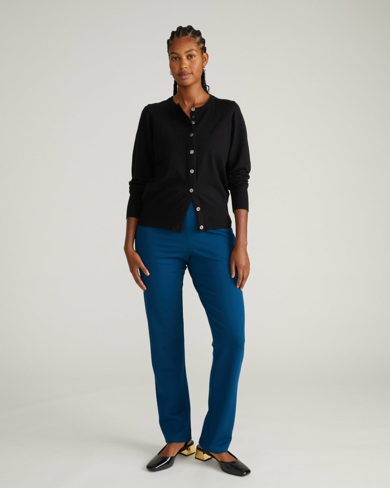 Universal Standard Smart Signature Ponte Pants Long - Deep Teal