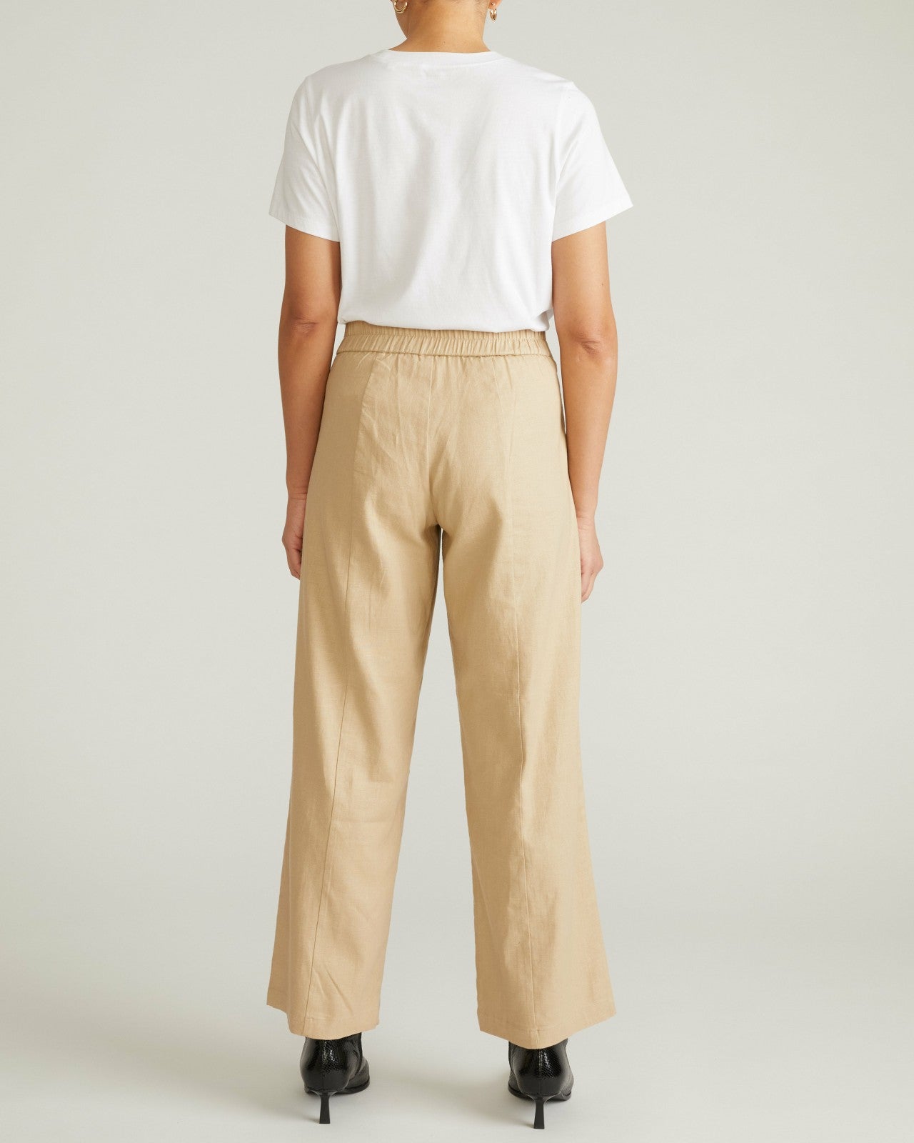 Universal Standard Coastal Linen Blend Pants - Danish Coffee