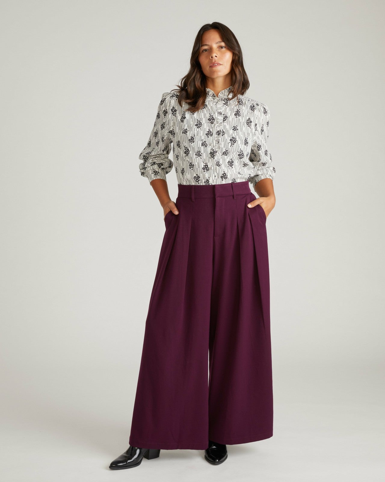 Universal Standard All Day Palais Wide Leg Pants - Gamay