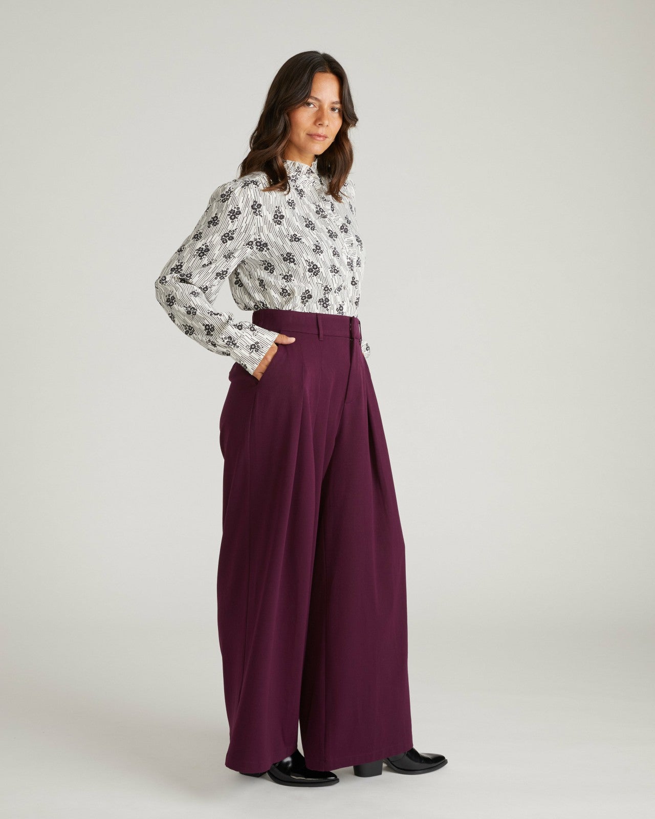 Universal Standard All Day Palais Wide Leg Pants - Gamay