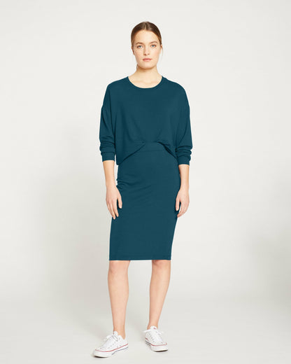 Universal Standard Danube Jersey Skirt - Deep Sea