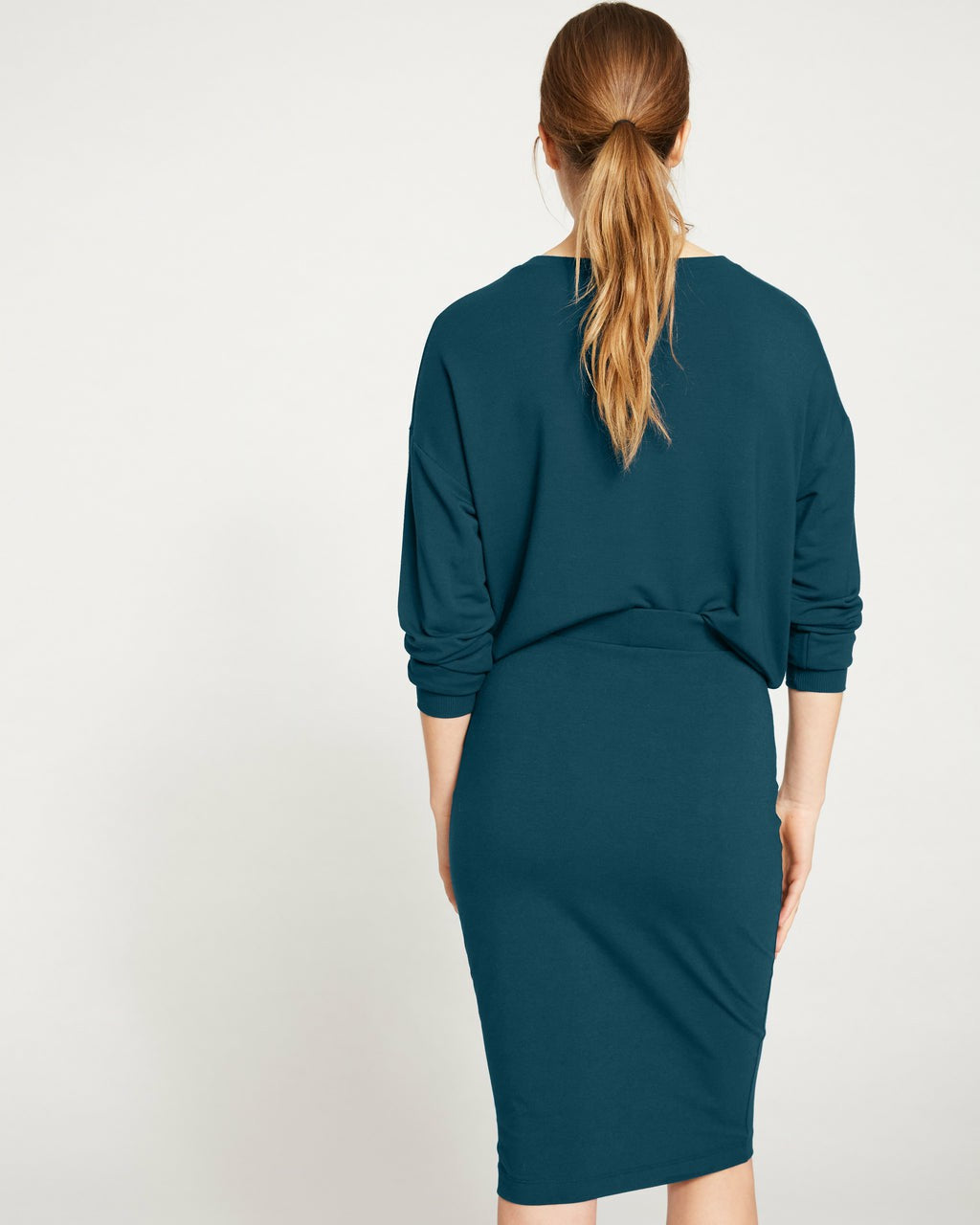Universal Standard Danube Jersey Skirt - Deep Sea