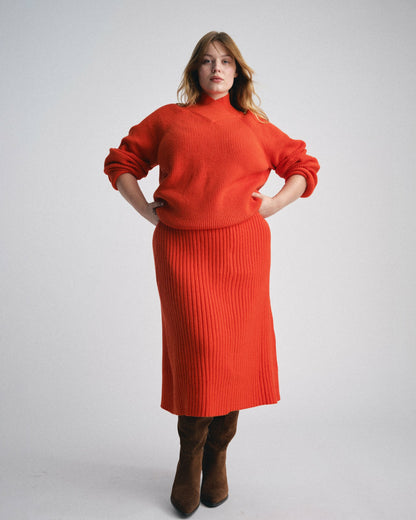 Universal Standard Risa Sweater Skirt - Poppy