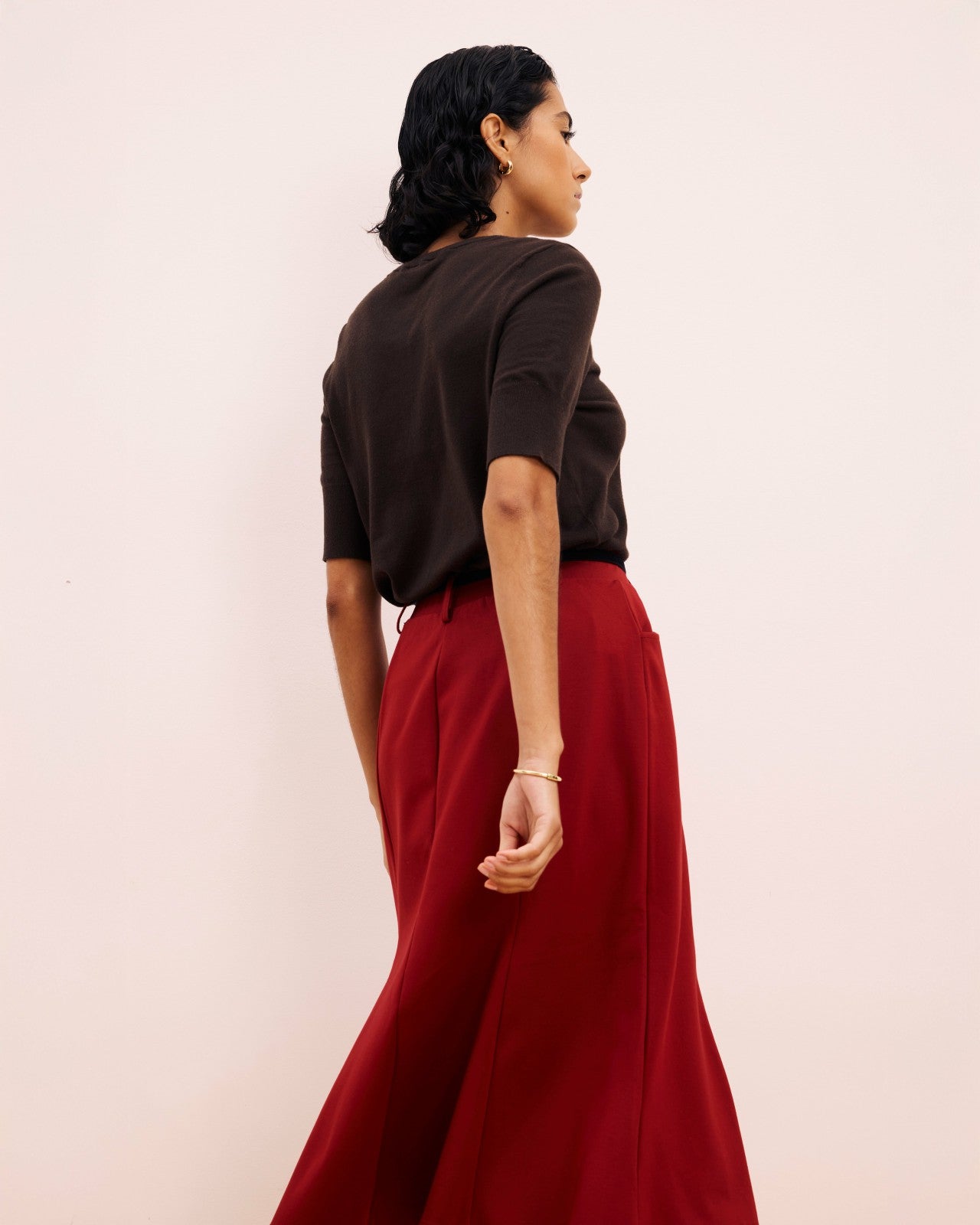Universal Standard Carla Ponte Skirt - Garnet