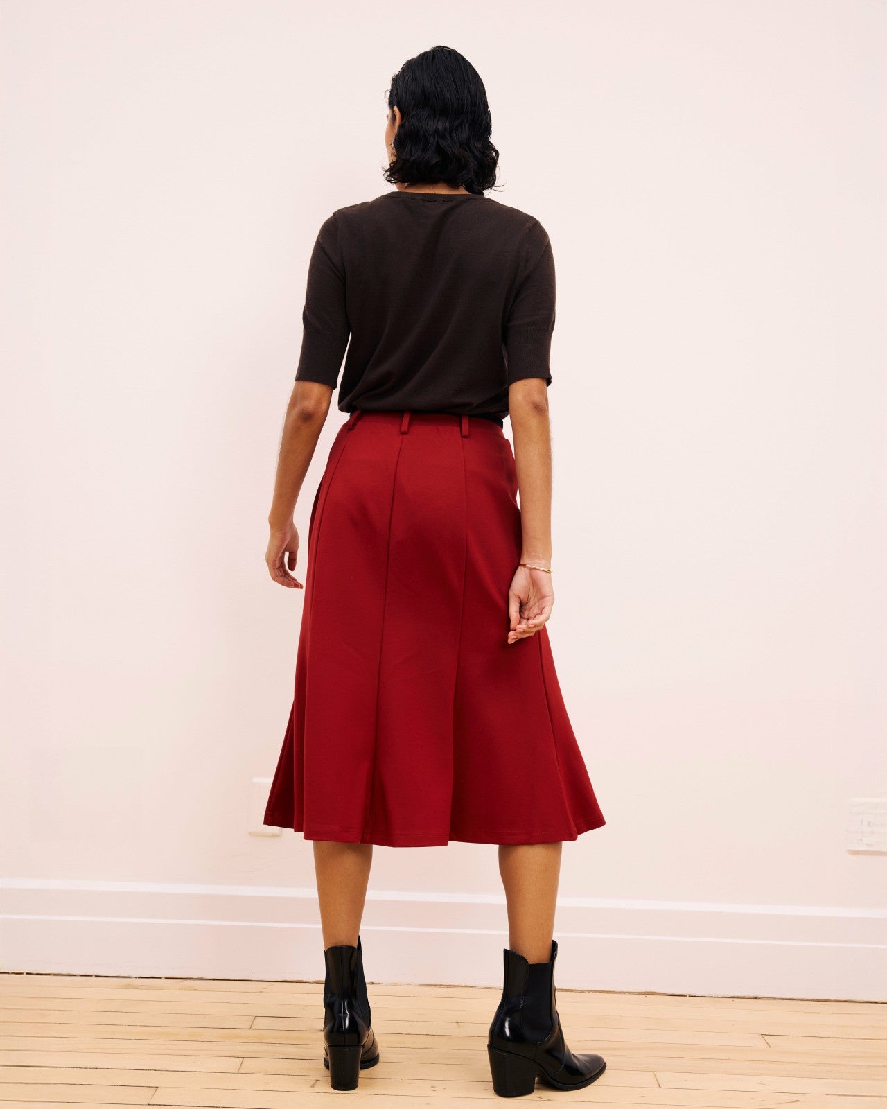 Universal Standard Carla Ponte Skirt - Garnet