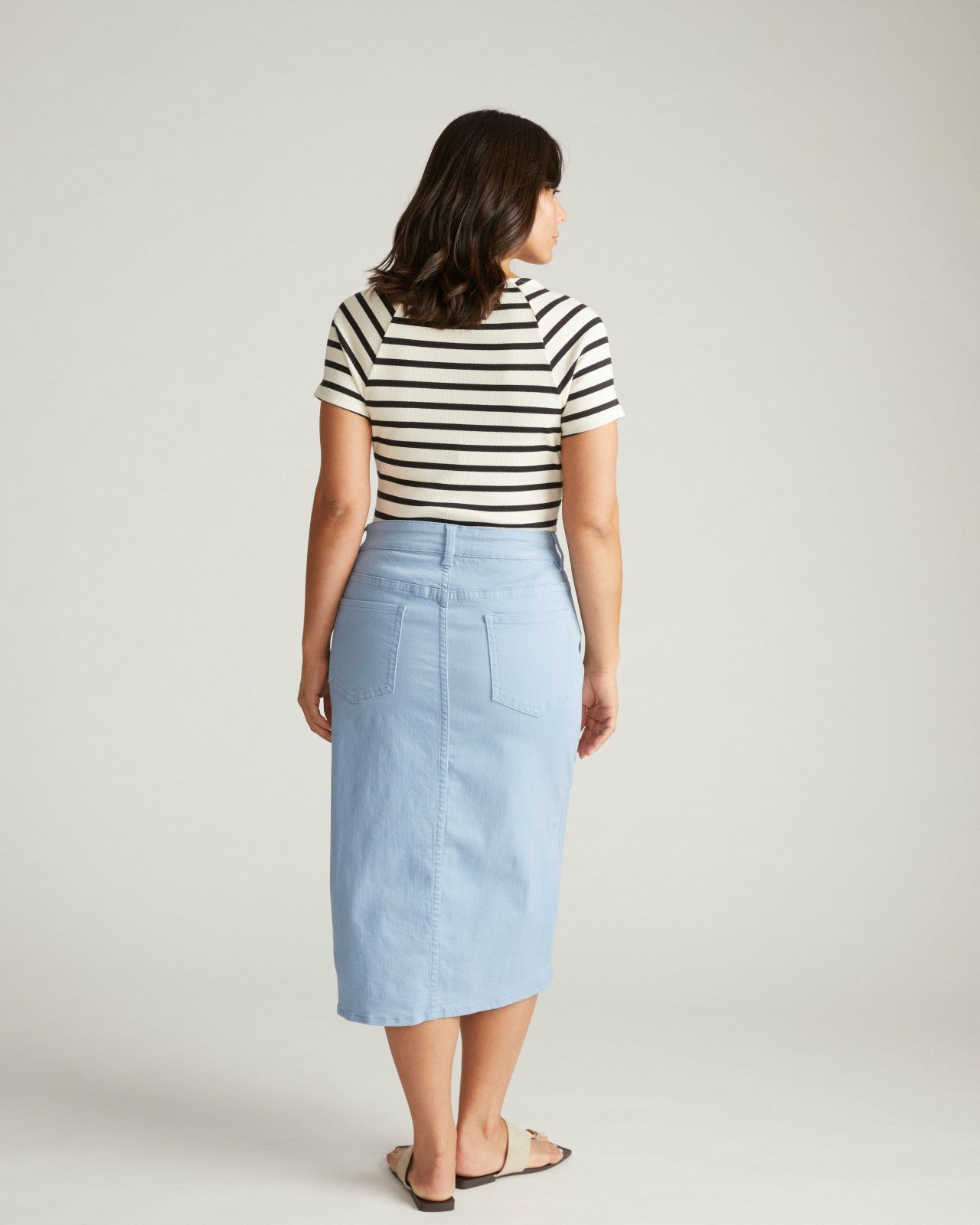 Universal Standard Dakota Denim Skirt - Clear Sky