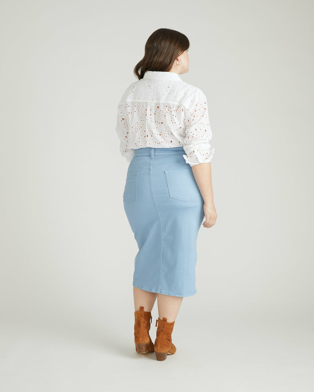 Universal Standard Dakota Denim Skirt - Clear Sky