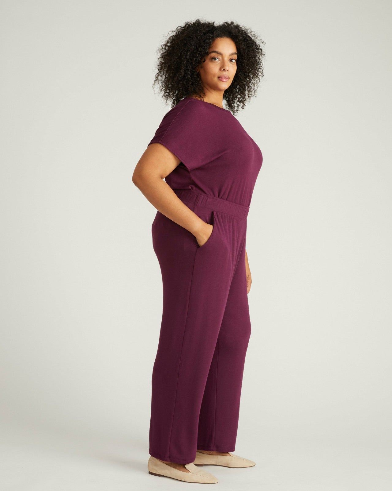 Universal Standard TravelKnit Relaxed Pants - Gamay