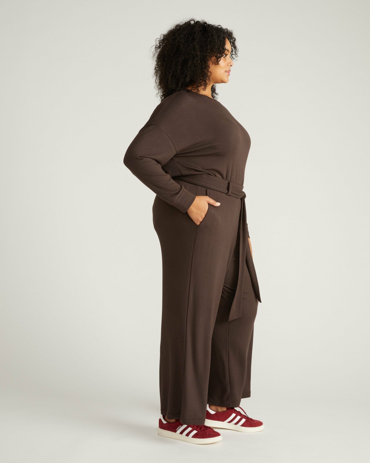 Universal Standard TravelKnit Wide Leg Pants - Espresso