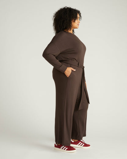 Universal Standard TravelKnit Wide Leg Pants - Espresso