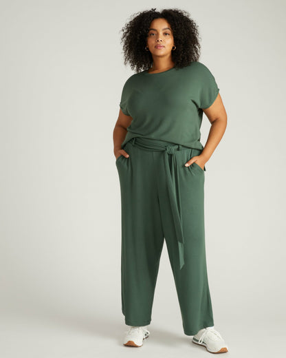 Universal Standard TravelKnit Wide Leg Pants - Conifer