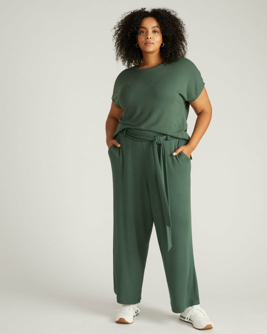 Universal Standard TravelKnit Wide Leg Pants - Conifer