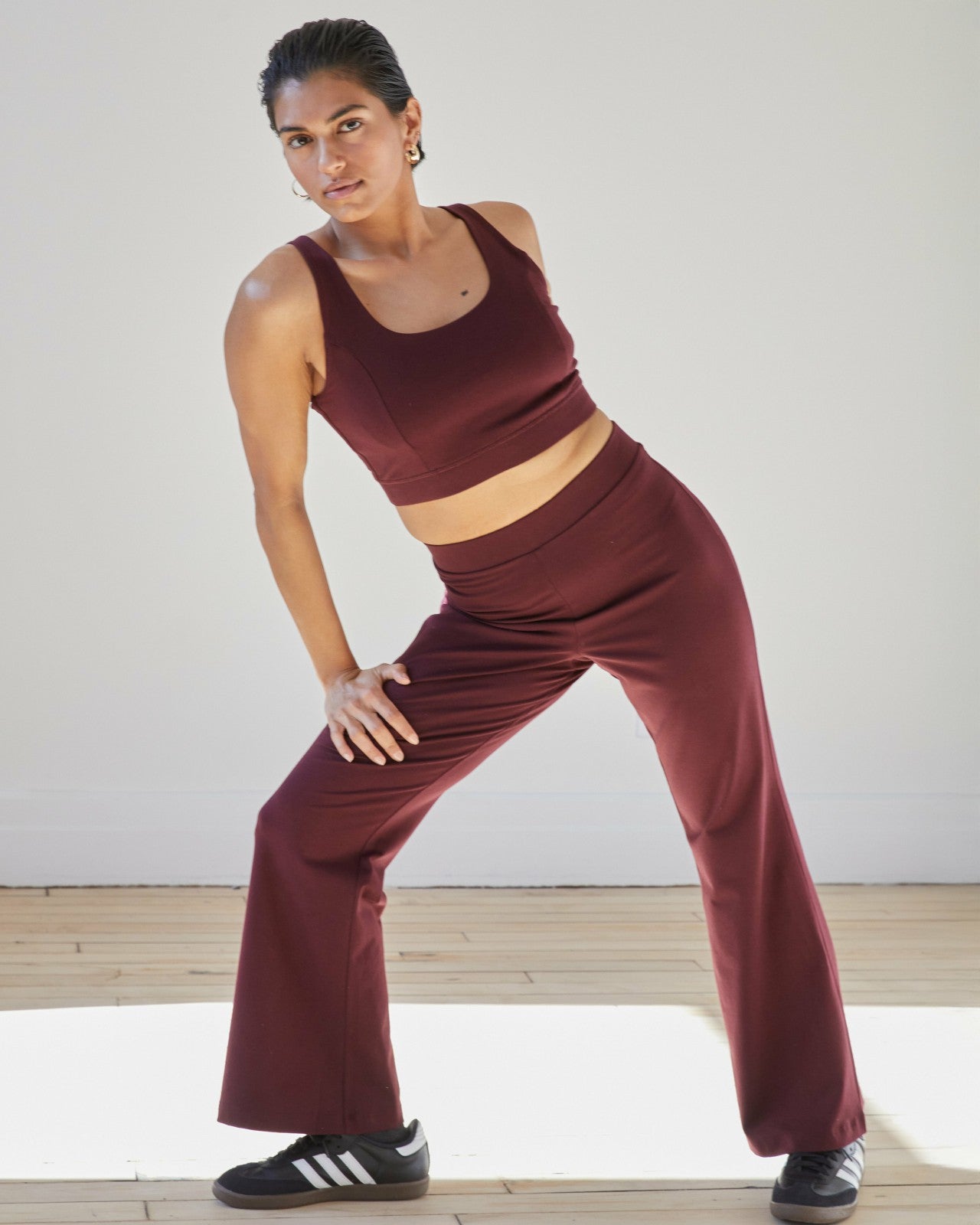 Universal Standard Roya Bootcut Legging - Black Cherry