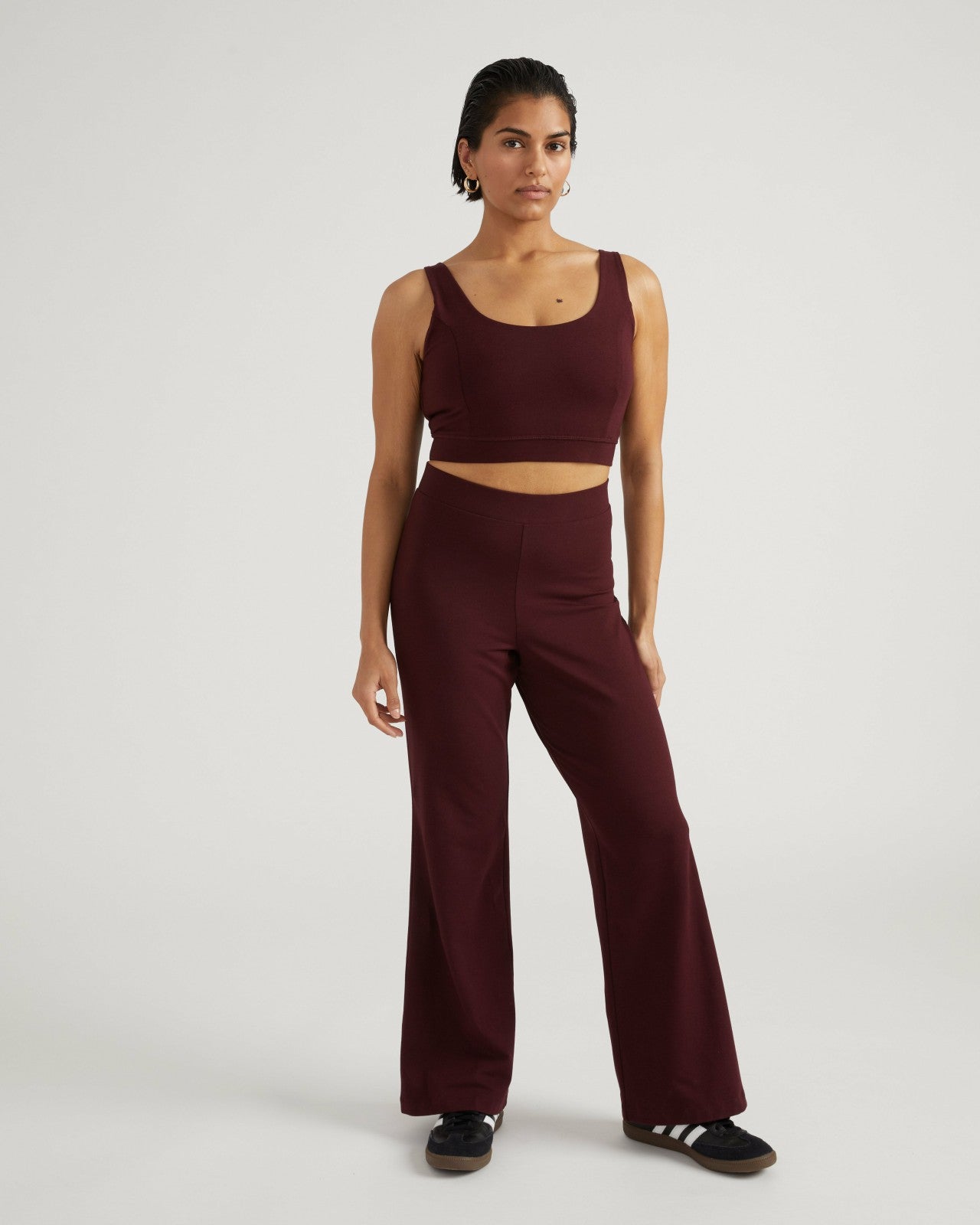 Universal Standard Roya Bootcut Legging - Black Cherry