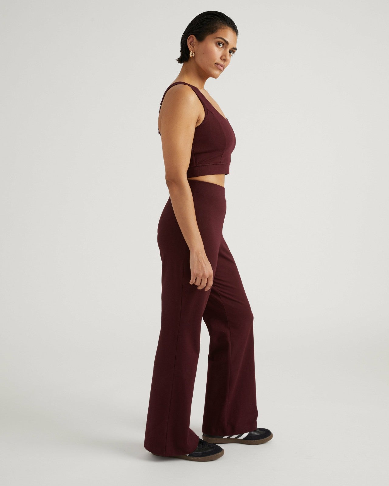 Universal Standard Roya Bootcut Legging - Black Cherry