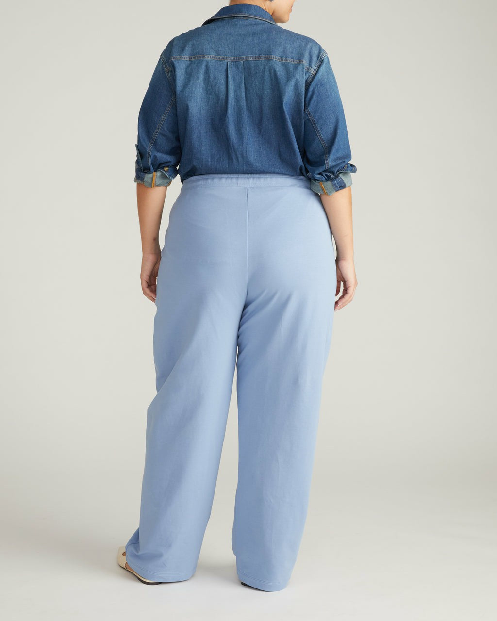 Universal Standard Straight Leg French Terry Sweatpants - Graceful Blue