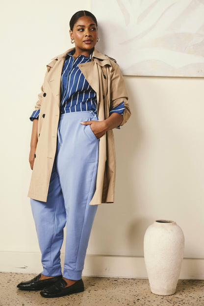Universal Standard Selma French Terry Jogger - Graceful Blue