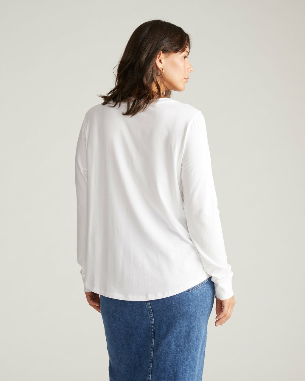 Universal Standard Long Sleeve Tee Rex - White