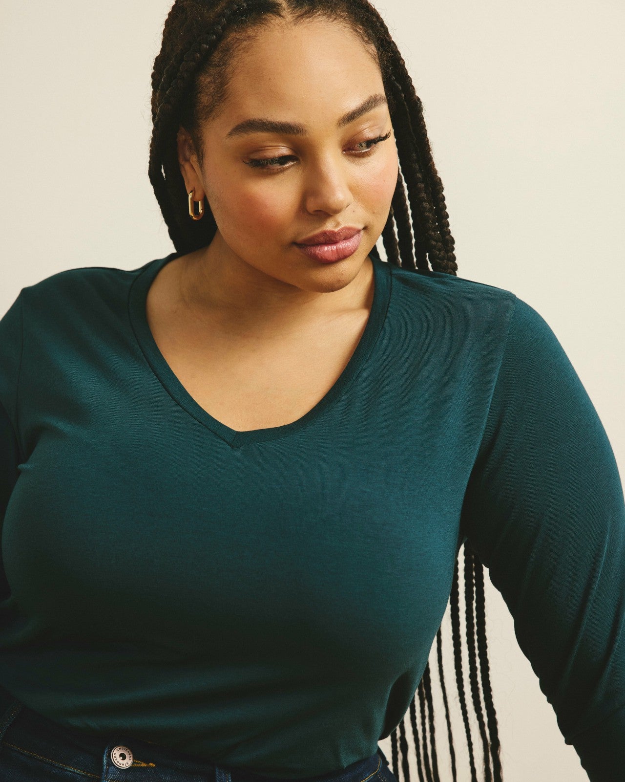 Universal Standard Long Sleeve V Rex - Deep Sea