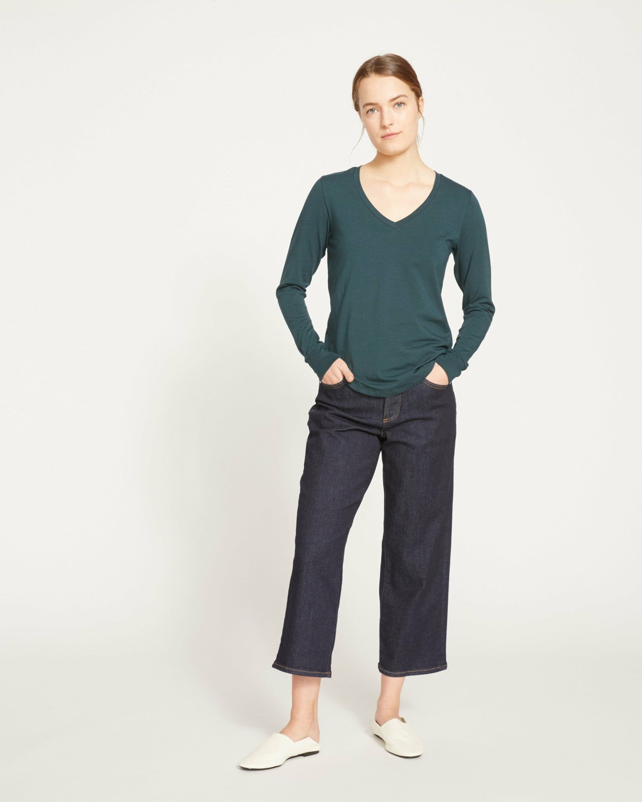 Universal Standard Long Sleeve V Rex - Deep Sea