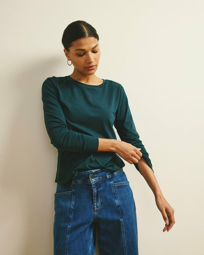 Universal Standard Long Sleeve Tee Rex - Deep Sea