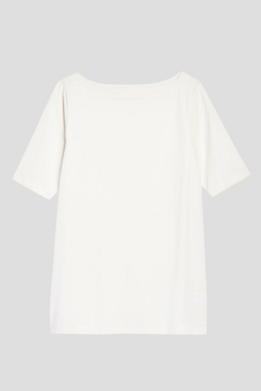 Universal Standard Bella Boatneck Tee - White