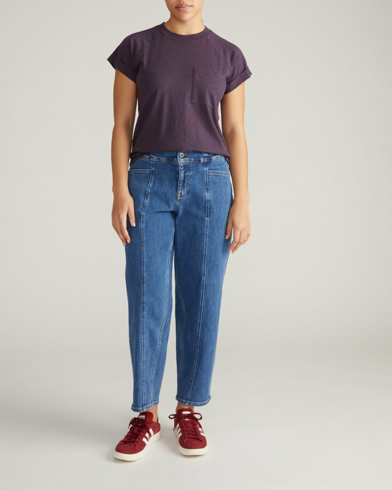 Universal Standard Light-As-Air Boy Tee - Purple Jewel