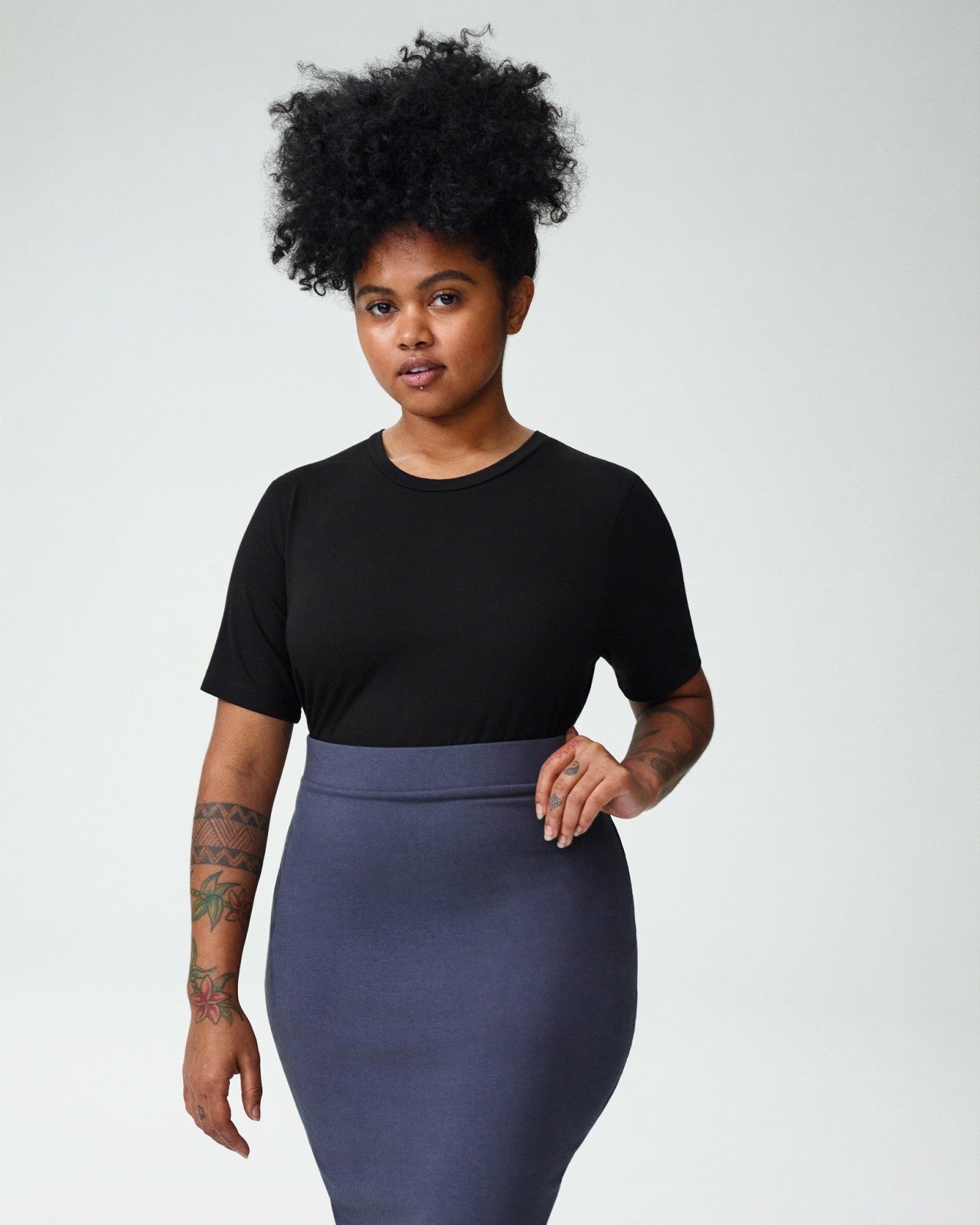 Universal Standard Petite Tee Rex - Black