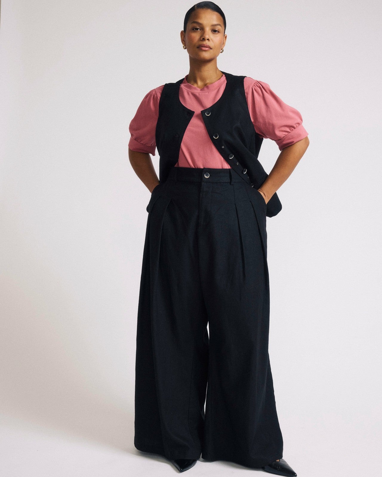 Universal Standard Pouf Sleeve Tee - Virginia Rose
