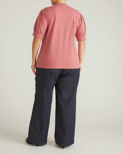 Universal Standard Pouf Sleeve Tee - Virginia Rose